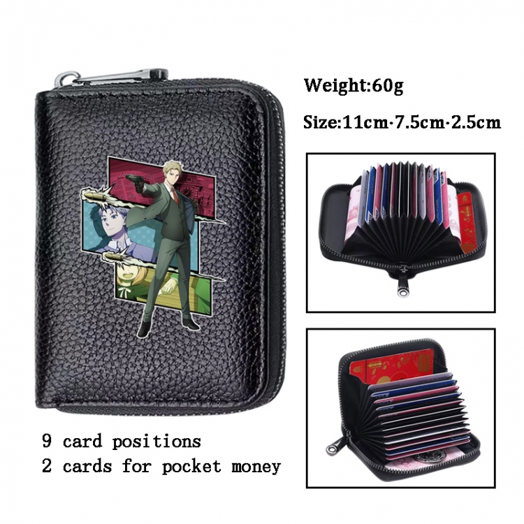 SPY×FAMILY Anime PU change bag card holder 11x7.5x2.5cm 60G