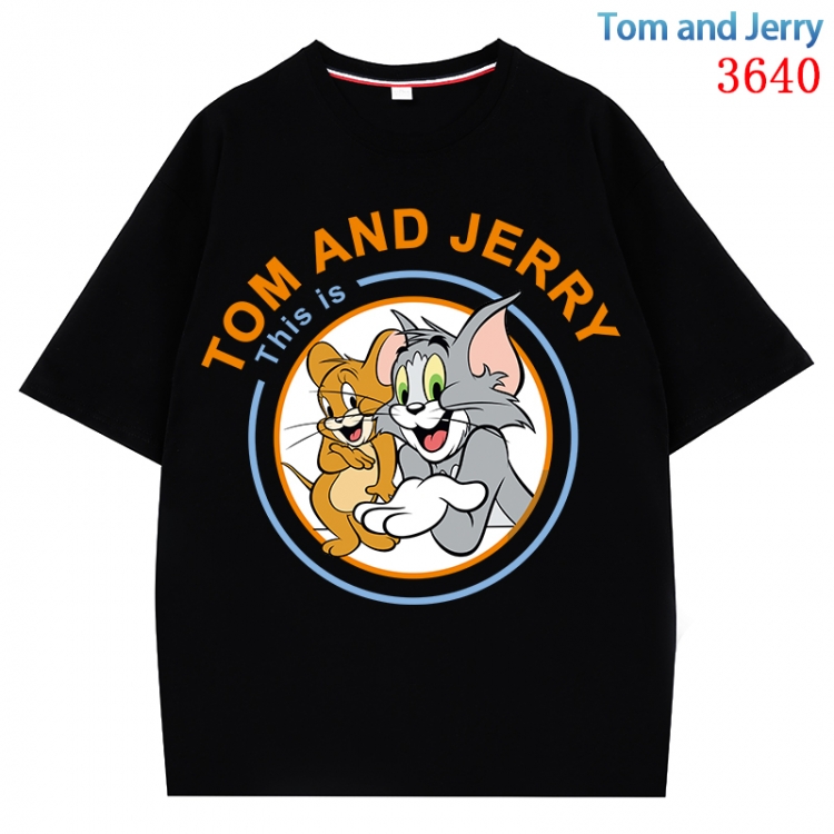 Tom and Jerry  Anime Pure Cotton Short Sleeve T-shirt Direct Spray Technology from S to 4XL CMY-3640-2
