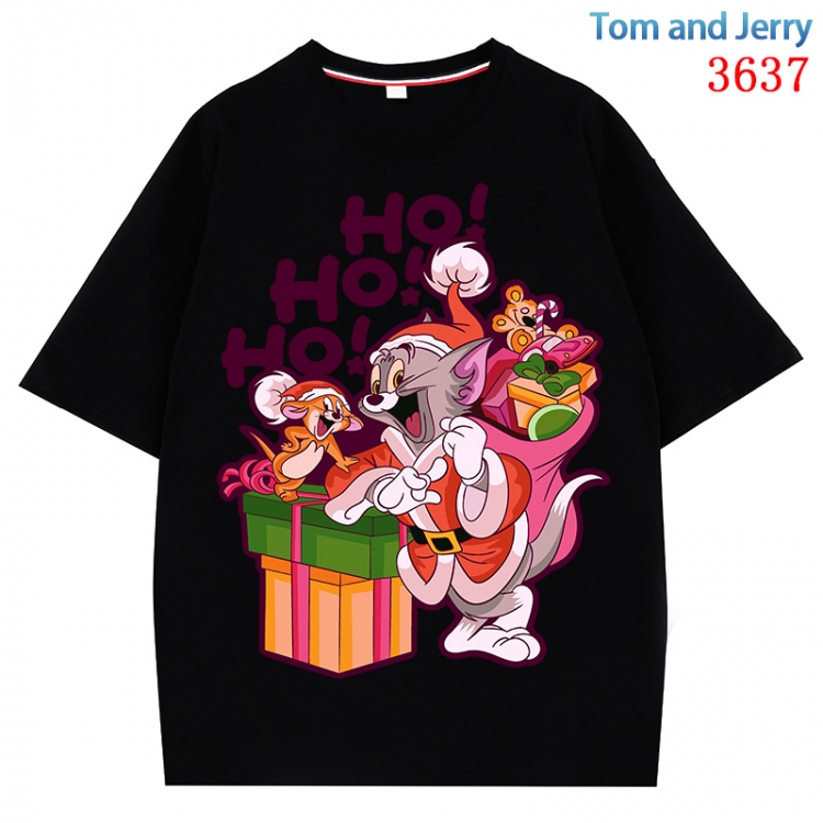 Tom and Jerry  Anime Pure Cotton Short Sleeve T-shirt Direct Spray Technology from S to 4XL  CMY-3637-2