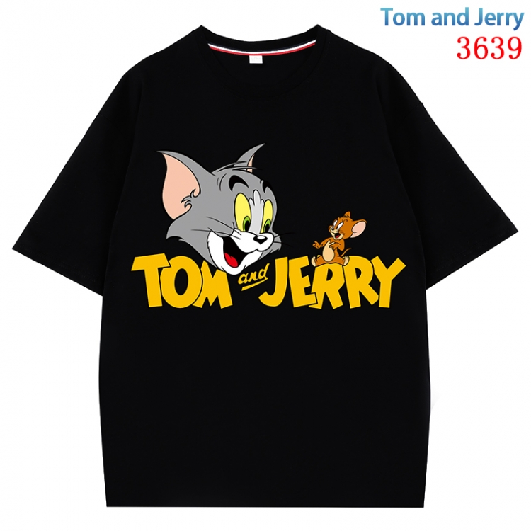 Tom and Jerry  Anime Pure Cotton Short Sleeve T-shirt Direct Spray Technology from S to 4XL CMY-3639-2