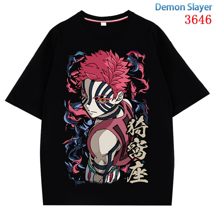 Demon Slayer Kimets  Anime Pure Cotton Short Sleeve T-shirt Direct Spray Technology from S to 4XL CMY-3646-2
