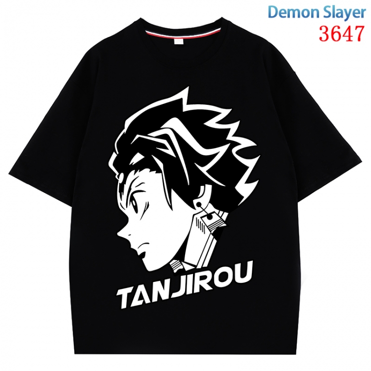 Demon Slayer Kimets  Anime Pure Cotton Short Sleeve T-shirt Direct Spray Technology from S to 4XL CMY-3647-2