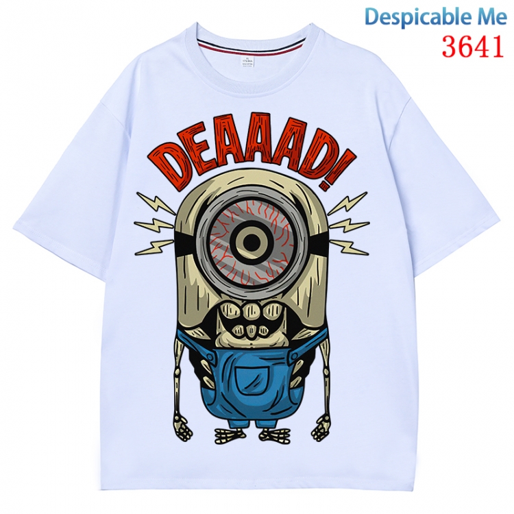 Despicable Me  Anime Pure Cotton Short Sleeve T-shirt Direct Spray Technology from S to 4XL CMY-3641-1