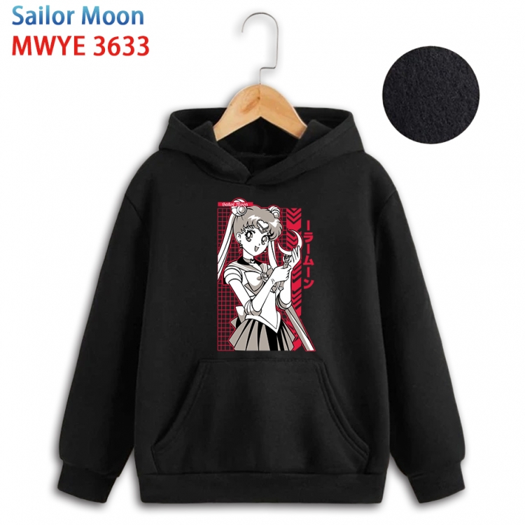 sailormoon Anime surrounding childrens pure cotton patch pocket hoodie 80 90 100 110 120 130 140 for children WYE-3633