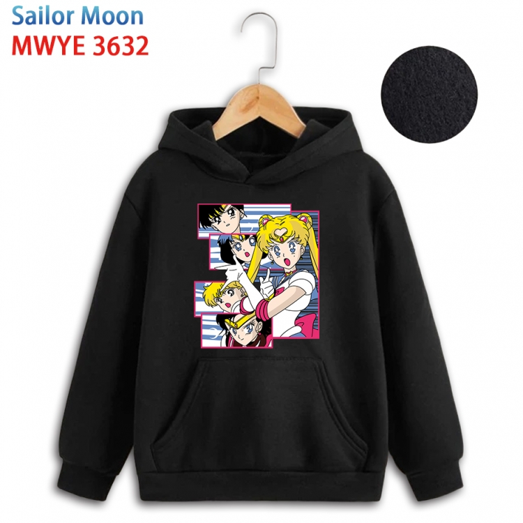 sailormoon Anime surrounding childrens pure cotton patch pocket hoodie 80 90 100 110 120 130 140 for children  WYE-3632