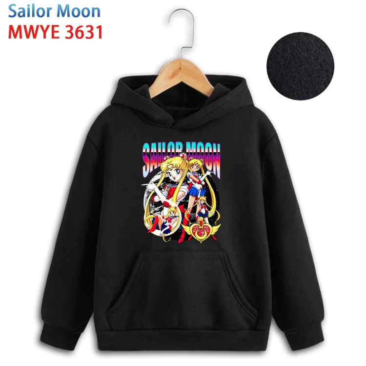 sailormoon Anime surrounding childrens pure cotton patch pocket hoodie 80 90 100 110 120 130 140 for children WYE-3631
