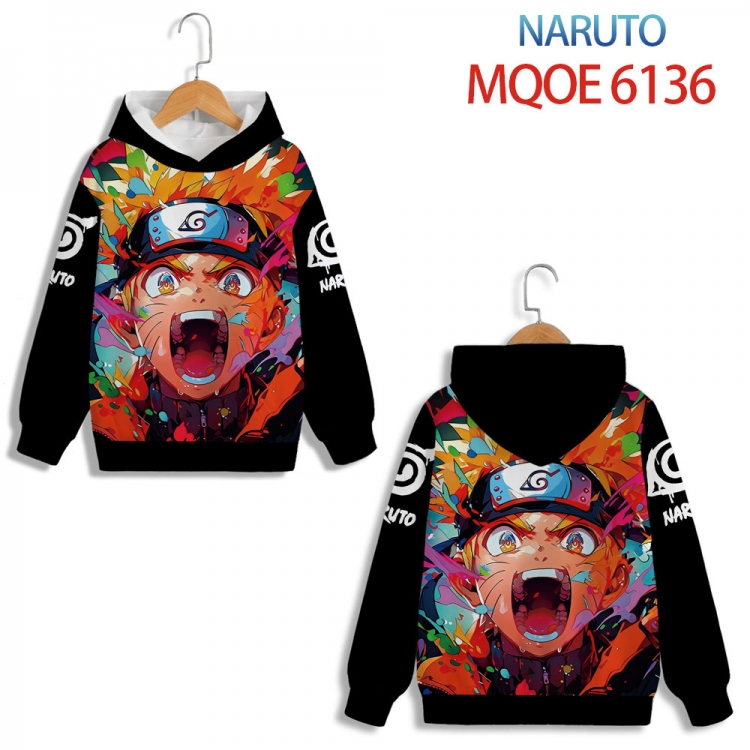 Naruto Anime Surrounding Childrens Full Color Patch Pocket Hoodie 80 90 100 110 120 130 140 for children  MQOE 6136