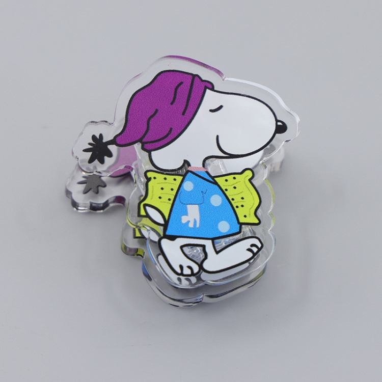 Snoopys Story Cartoon acrylic book clip creative multifunctional clip  price for 10 pcs F318