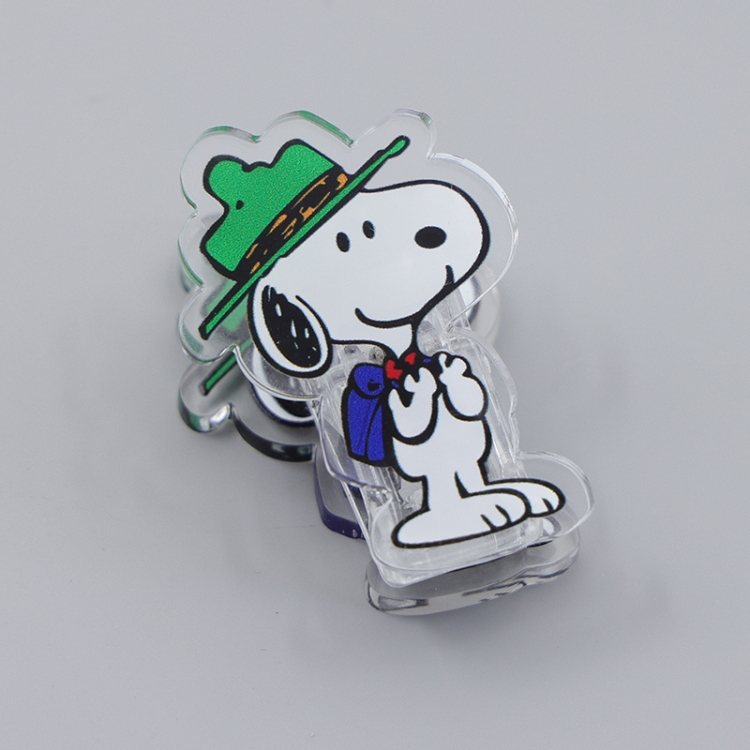 Snoopys Story Cartoon acrylic book clip creative multifunctional clip  price for 10 pcs F324