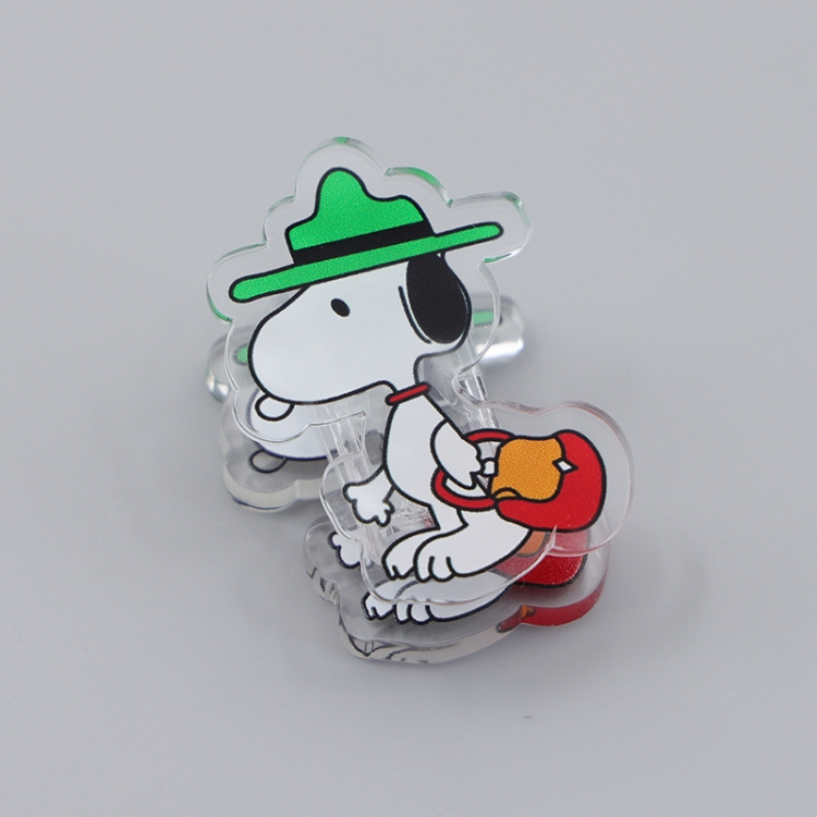 Snoopys Story Cartoon acrylic book clip creative multifunctional clip  price for 10 pcs F316