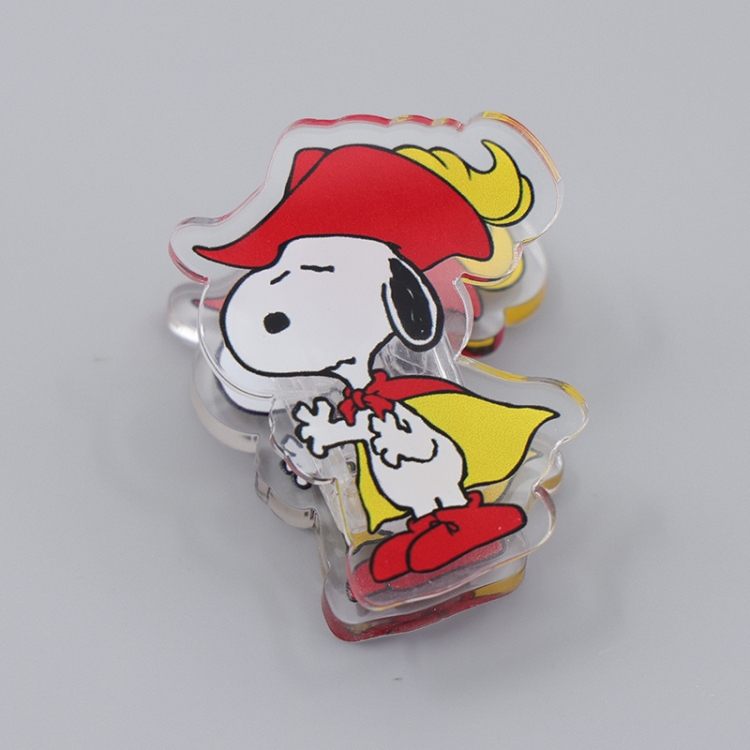 Snoopys Story Cartoon acrylic book clip creative multifunctional clip  price for 10 pcs F319