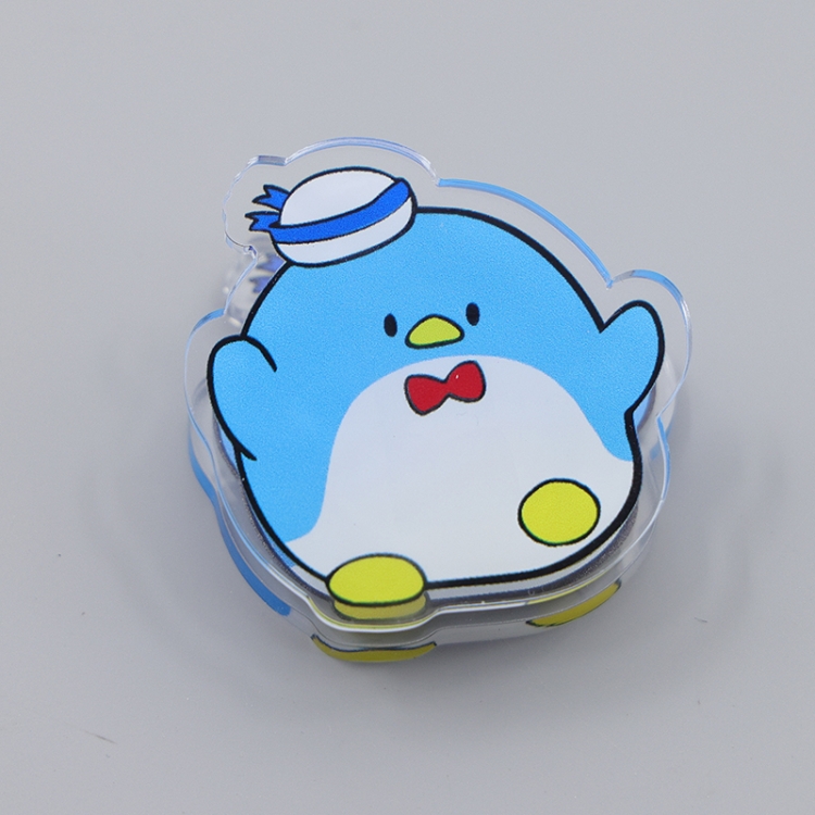 Sam Penguin Cartoon acrylic book clip creative multifunctional clip  price for 10 pcs F280