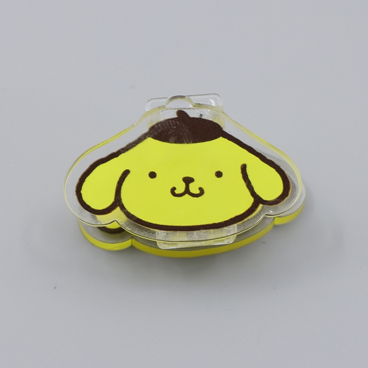 Purin Cartoon acrylic book clip creative multifunctional clip  price for 10 pcs F258