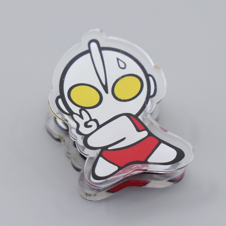 Ultraman Cartoon acrylic book clip creative multifunctional clip  price for 10 pcs F246