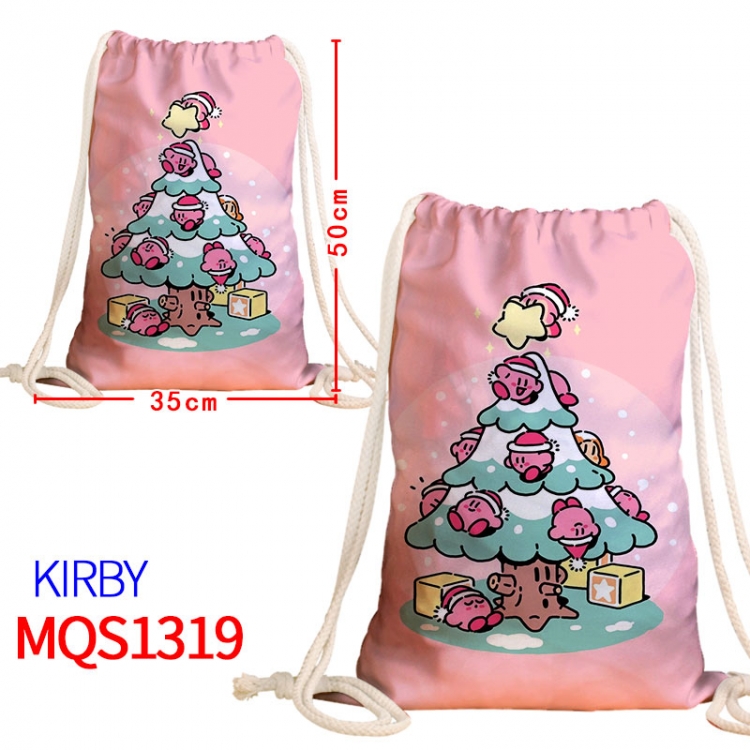 Kirby Canvas drawstring pocket backpack 50x35cm MQS-1319