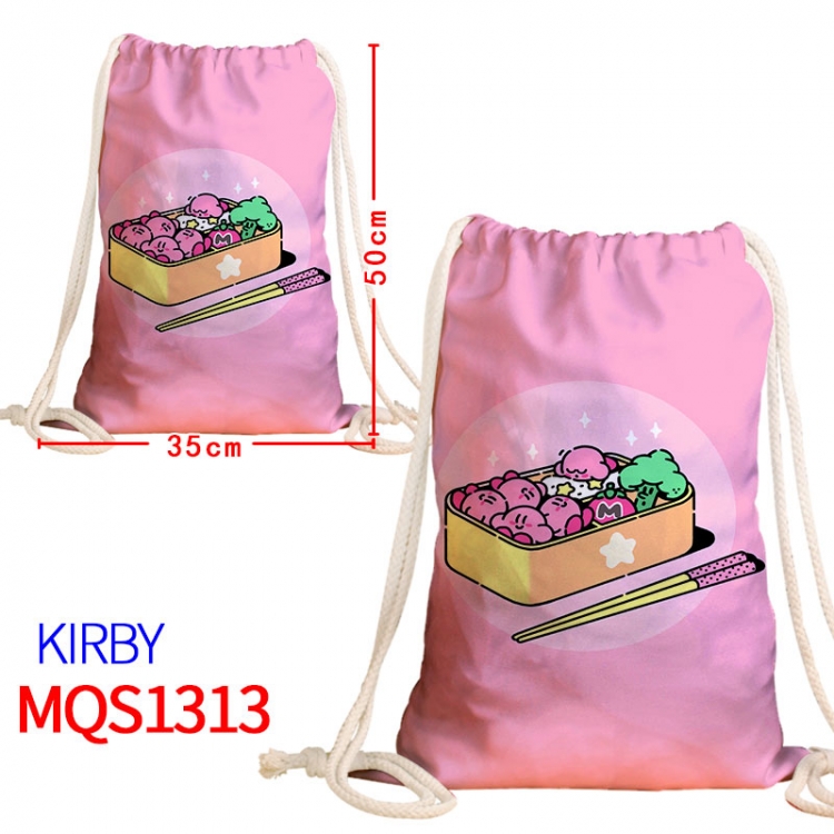 Kirby Canvas drawstring pocket backpack 50x35cm MQS-1313