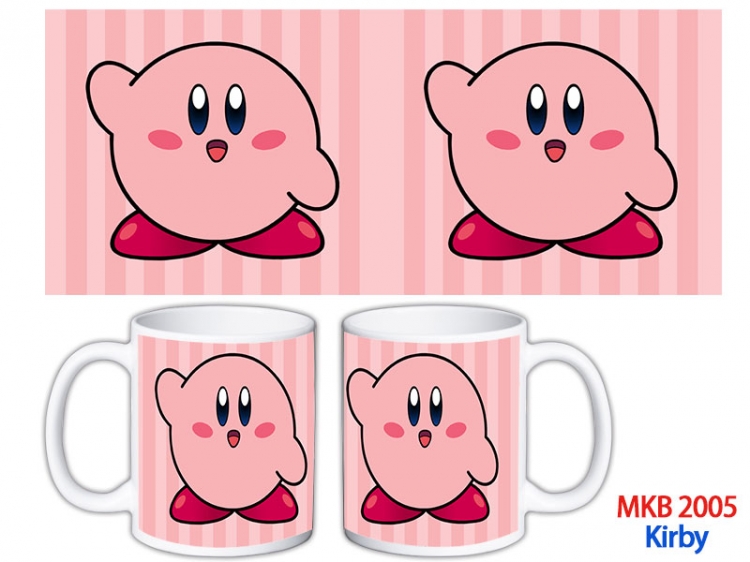 Kirby Anime color printing ceramic mug cup price for 5 pcs MKB-2005