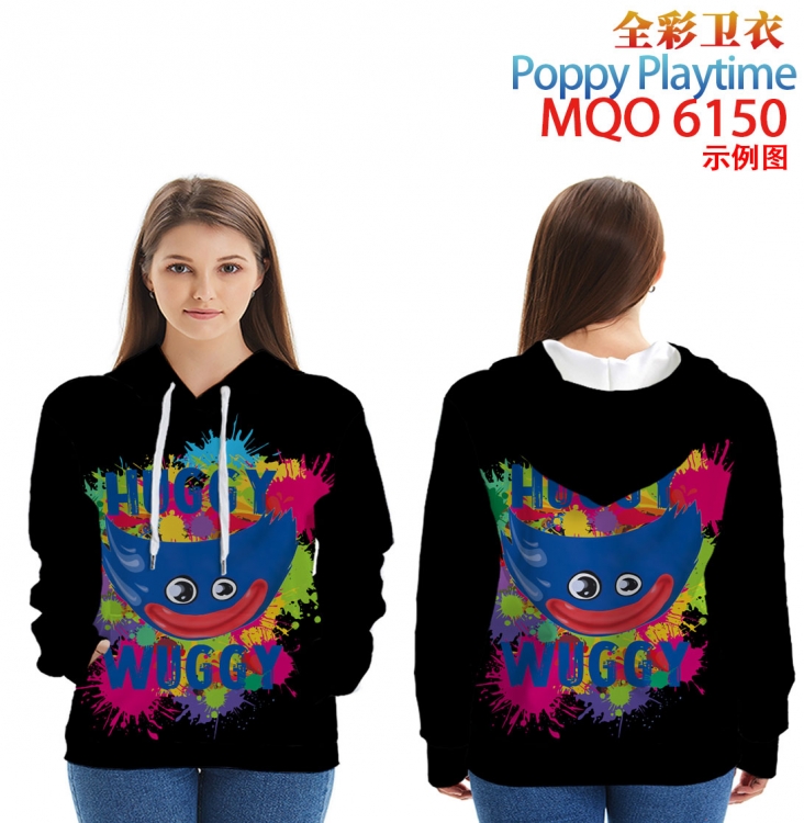 Poppy Playtime  Long sleeve hooded patch pocket cotton sweatshirt from 2XS to 4XL