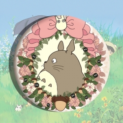 TOTORO Anime tinplate brooch b...