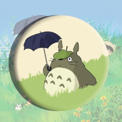 TOTORO Anime tinplate brooch b...