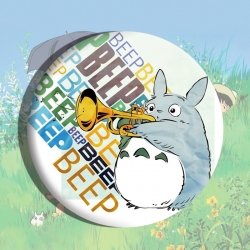 TOTORO Anime tinplate brooch b...