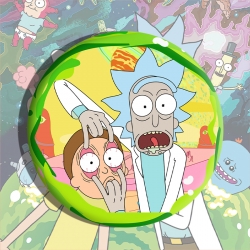 Rick and Morty Anime tinplate ...