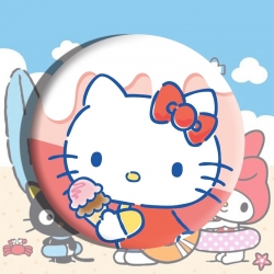 Sanrio Anime tinplate brooch b...