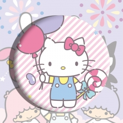 Sanrio Anime tinplate brooch b...