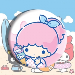 Sanrio Anime tinplate brooch b...