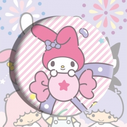 Sanrio Anime tinplate brooch b...