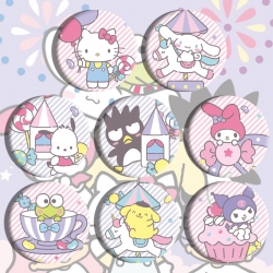 Sanrio Anime tinplate brooch b...