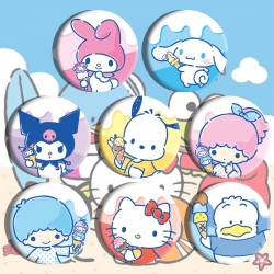 Sanrio Anime tinplate brooch b...