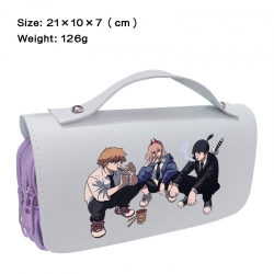 Chainsaw man Anime PU canvas f...