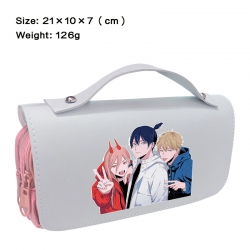 Chainsaw man Anime PU canvas f...