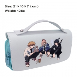 Chainsaw man Anime PU canvas f...