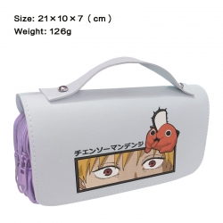 Chainsaw man Anime PU canvas f...