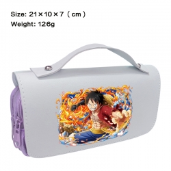 One Piece Anime PU canvas flip...