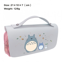 TOTORO Anime PU canvas flip th...