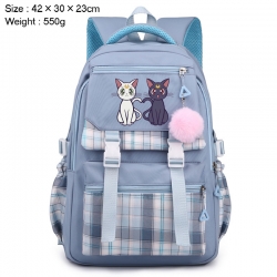 sailormoon Anime Plaid Backpac...