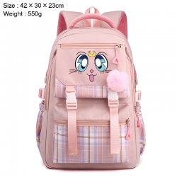 sailormoon Anime Plaid Backpac...