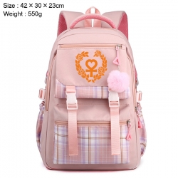 sailormoon Anime Plaid Backpac...