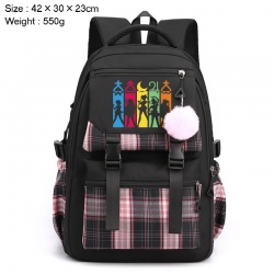 sailormoon Anime Plaid Backpac...