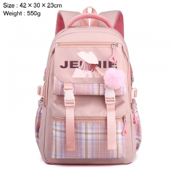 BLACK PINK Anime Plaid Backpac...