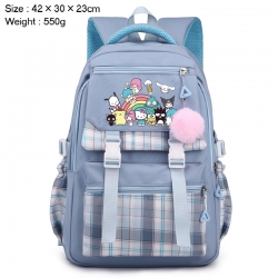 Sanrio Anime Plaid Backpack Fo...