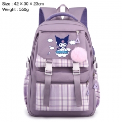 Sanrio Anime Plaid Backpack Fo...