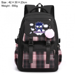 Sanrio Anime Plaid Backpack Fo...