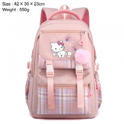 Sanrio Anime Plaid Backpack Fo...