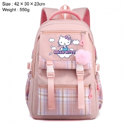 Sanrio Anime Plaid Backpack Fo...