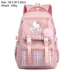 Sanrio Anime Plaid Backpack Fo...