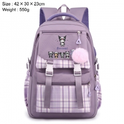 Sanrio Anime Plaid Backpack Fo...